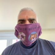 Tom Dority’s t-shirt mask